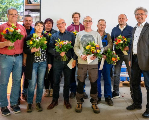 Zu diesem Anlass wurden auch die Mitarbeiterinnen und Mitarbeiter der „ersten Stunde“ geehrt.